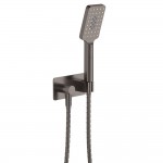 Tono Hand Shower, Soft Square Plate, Gun Metal Tono Hand Shower, Soft Square Plate, Gun Metal